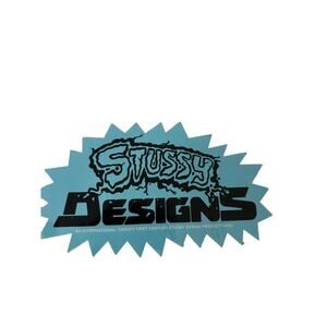 Stussy Design Blue Sticker – Classic Logo Decal – Authentic – New